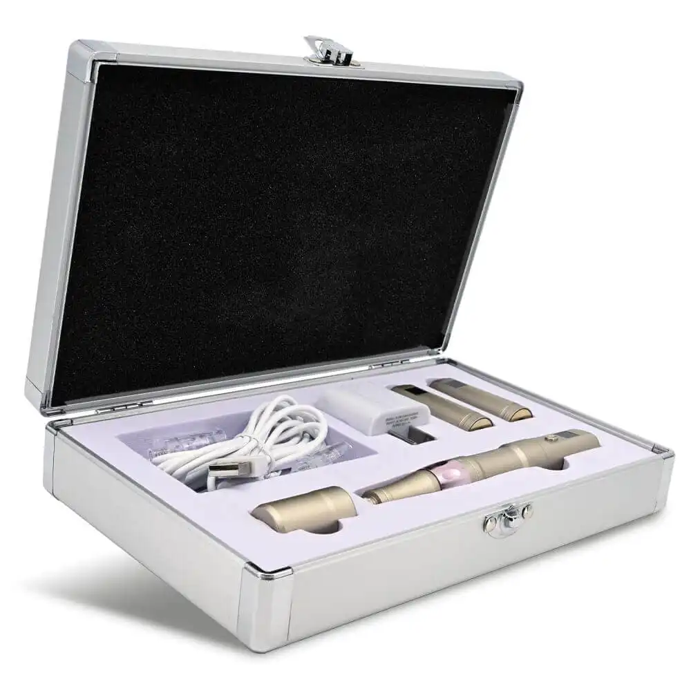 AcuLift Micropen microneedling device with carrying case